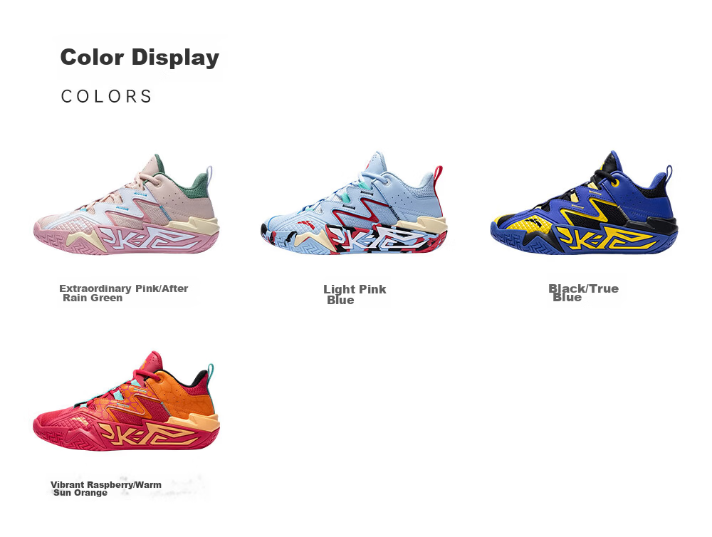 Anta Kids Boys Sports Shoes 2026 Summer Breathable Mesh Durable Cement Basketball Shoes A12621102 21